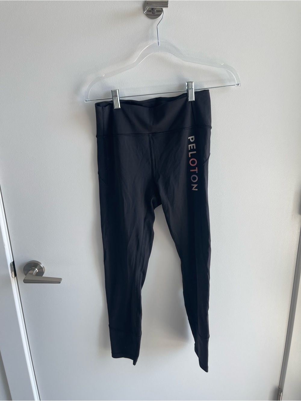 Lululemon Peloton Black Logo Performance Leggings